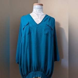 Lane Bryant Teal blouse